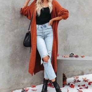 Vici Your Own World Black Duster Cardigan